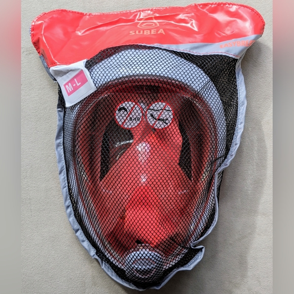NWT Subea Easybreath Full Face Mask Snorkel - M/L - Picture 8 of 11